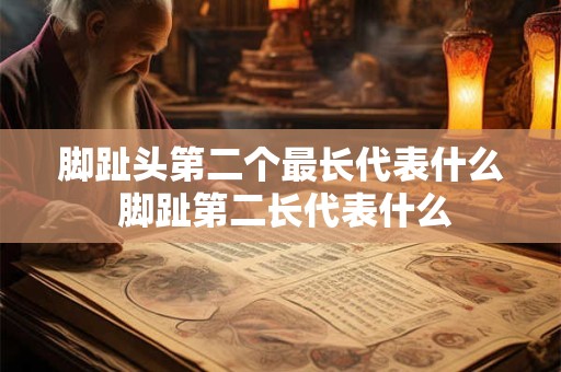 脚趾头第二个最长代表什么 脚趾第二长代表什么