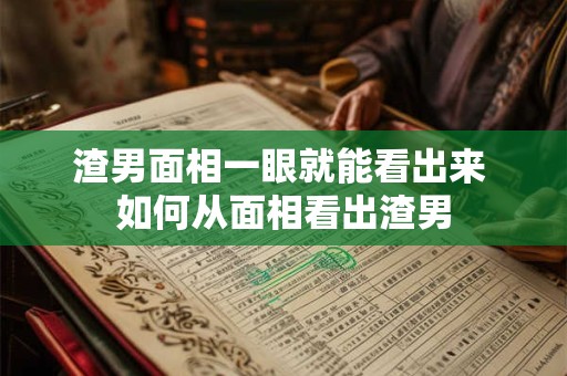 渣男面相一眼就能看出来 如何从面相看出渣男