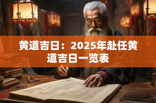 黄道吉日：2025年赴任黄道吉日一览表