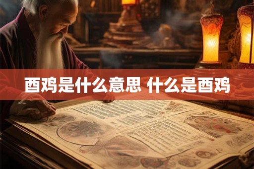 酉鸡是什么意思 什么是酉鸡