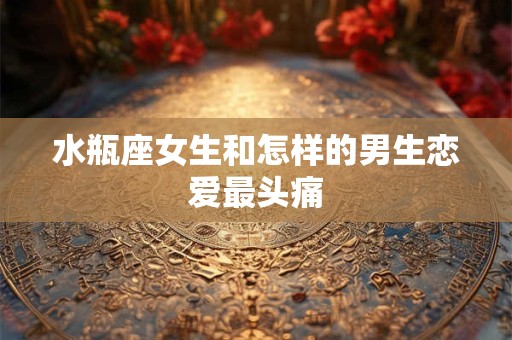 水瓶座女生和怎样的男生恋爱最头痛