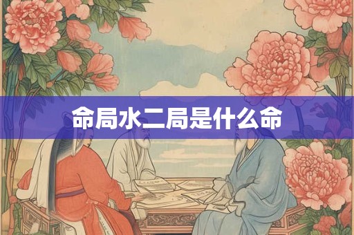 命局水二局是什么命