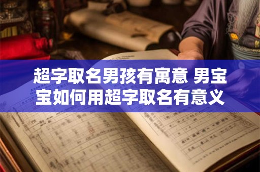超字取名男孩有寓意 男宝宝如何用超字取名有意义