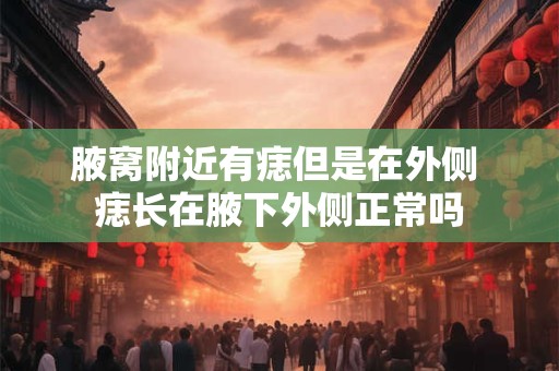 腋窝附近有痣但是在外侧 痣长在腋下外侧正常吗