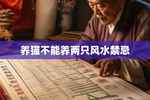 养猫不能养两只风水禁忌