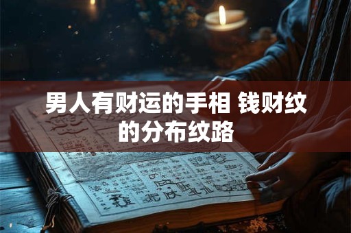 男人有财运的手相 钱财纹的分布纹路