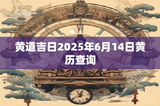 黄道吉日2025年6月14日黄历查询