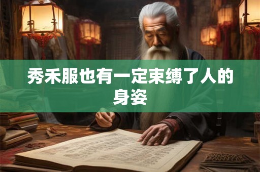 秀禾服也有一定束缚了人的身姿