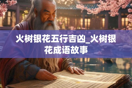 火树银花五行吉凶_火树银花成语故事