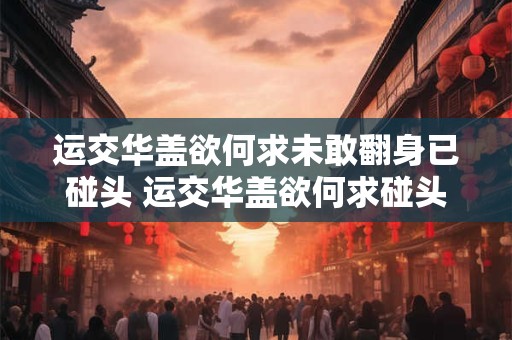 运交华盖欲何求未敢翻身已碰头 运交华盖欲何求碰头之后为何未敢翻身