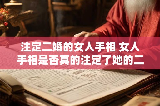 注定二婚的女人手相 女人手相是否真的注定了她的二婚命运