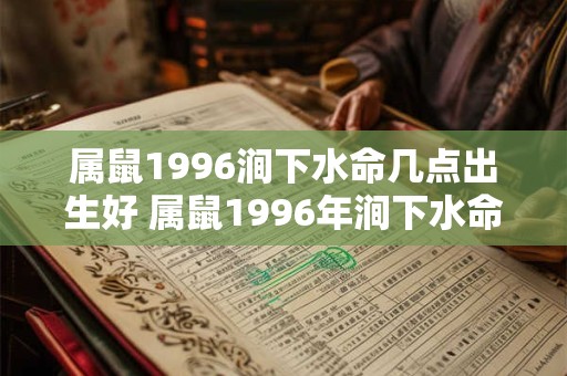 属鼠1996涧下水命几点出生好 属鼠1996年涧下水命的人出生时间对命格有何影响