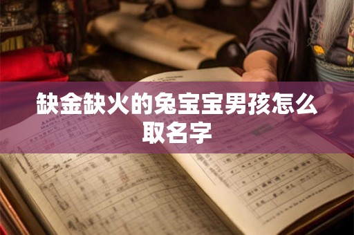 缺金缺火的兔宝宝男孩怎么取名字