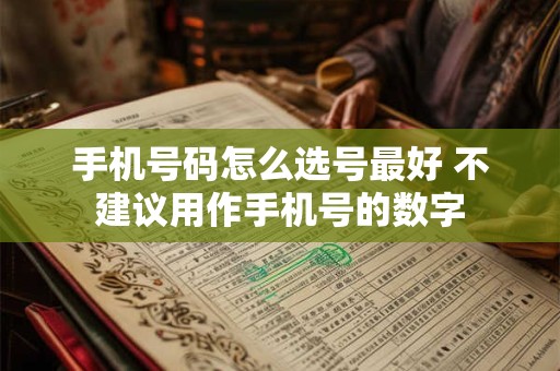 手机号码怎么选号最好 不建议用作手机号的数字