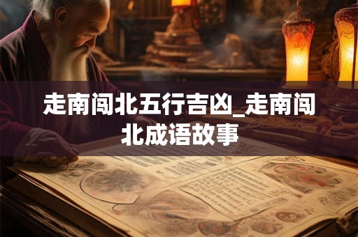 走南闯北五行吉凶_走南闯北成语故事