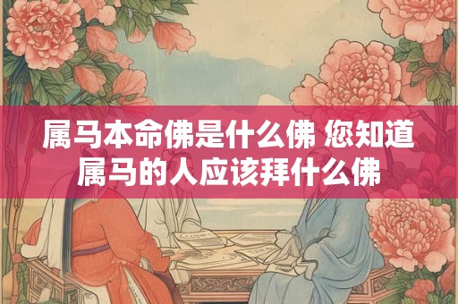 属马本命佛是什么佛 您知道属马的人应该拜什么佛