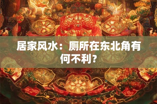 居家风水：厕所在东北角有何不利？