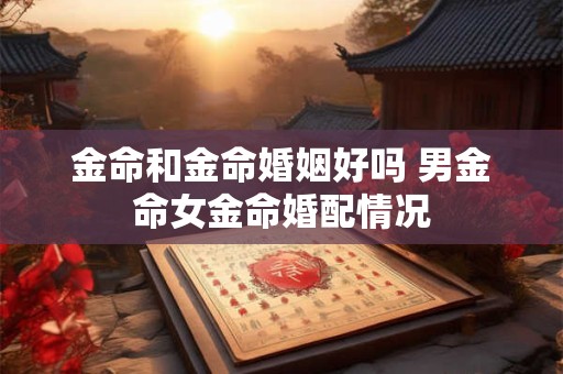 金命和金命婚姻好吗 男金命女金命婚配情况