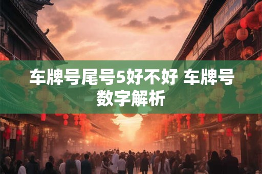 车牌号尾号5好不好 车牌号数字解析