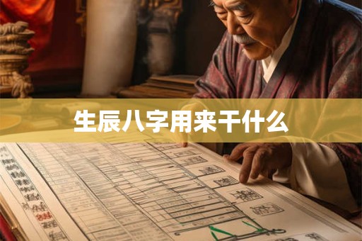 生辰八字用来干什么