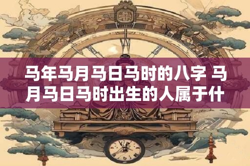 马年马月马日马时的八字 马月马日马时出生的人属于什么命