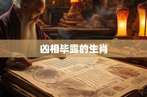 凶相毕露的生肖