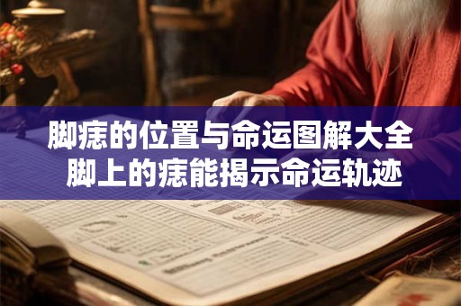 脚痣的位置与命运图解大全 脚上的痣能揭示命运轨迹吗