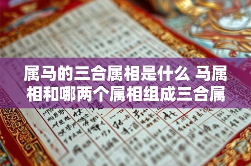 属马的三合属相是什么 马属相和哪两个属相组成三合属相