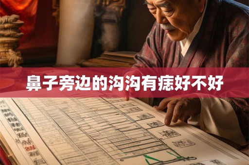 鼻子旁边的沟沟有痣好不好