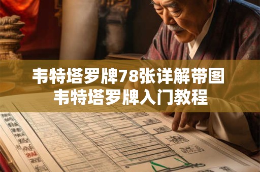 韦特塔罗牌78张详解带图 韦特塔罗牌入门教程