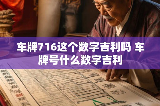 车牌716这个数字吉利吗 车牌号什么数字吉利