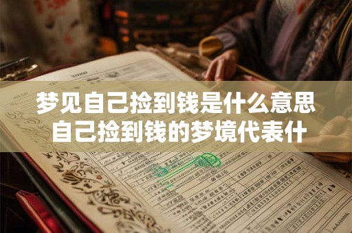 梦见自己捡到钱是什么意思 自己捡到钱的梦境代表什么