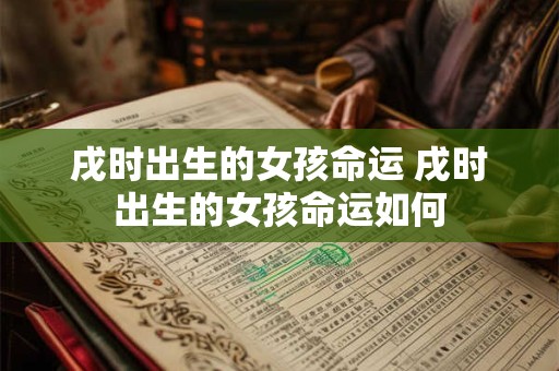 戌时出生的女孩命运 戌时出生的女孩命运如何