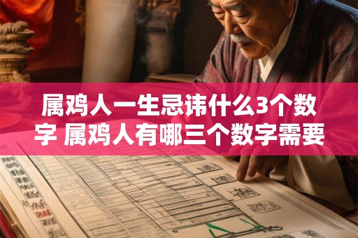 属鸡人一生忌讳什么3个数字 属鸡人有哪三个数字需要忌讳