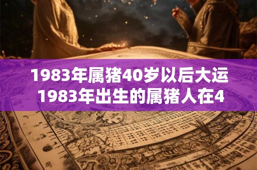 1983年属猪40岁以后大运 1983年出生的属猪人在40岁以后会有怎样的命运