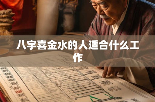 八字喜金水的人适合什么工作