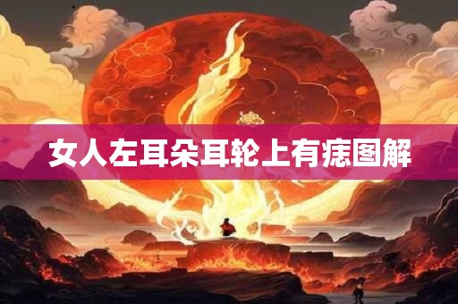 女人左耳朵耳轮上有痣图解