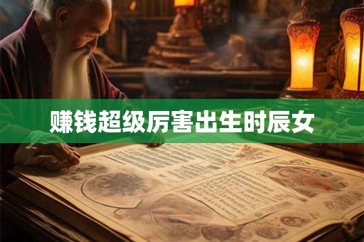 赚钱超级厉害出生时辰女
