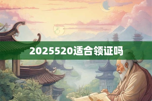2025520适合领证吗