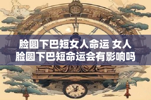 脸圆下巴短女人命运 女人脸圆下巴短命运会有影响吗