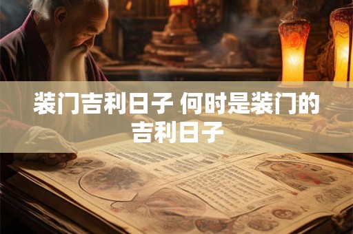装门吉利日子 何时是装门的吉利日子