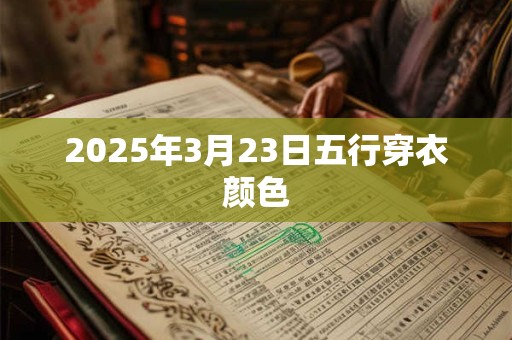 2025年3月23日五行穿衣颜色