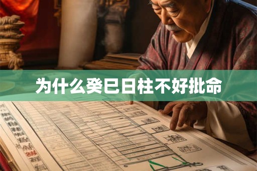 为什么癸巳日柱不好批命