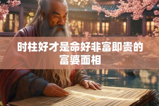 时柱好才是命好非富即贵的富婆面相