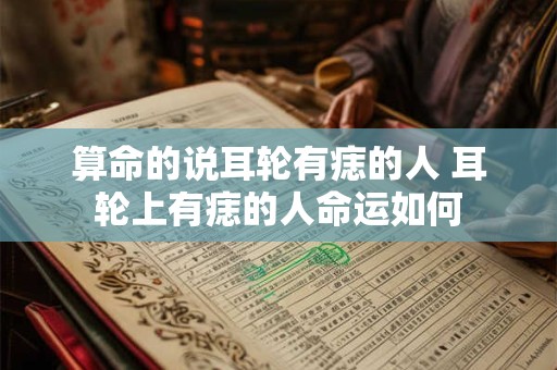 算命的说耳轮有痣的人 耳轮上有痣的人命运如何 算命的说耳轮有痣的人 耳轮上有痣的人命运如何