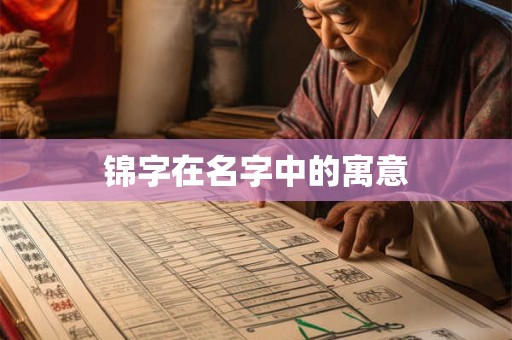 锦字在名字中的寓意