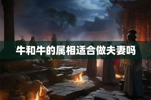 牛和牛的属相适合做夫妻吗