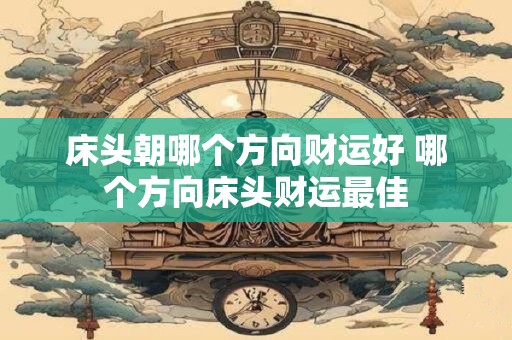 详细阅读:床头朝哪个方向财运好 哪个方向床头财运最佳 床头朝哪个方向财运好 哪个方向床头财运最佳