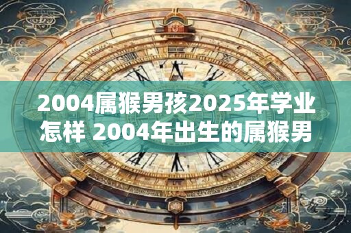 2004属猴男孩2025年学业怎样 2004年出生的属猴男孩在2025年学业上会面临什么样的情况 2004属猴男孩2025年学业怎样 2004年出生的属猴男孩在2025年学业上会面临什么样的情况
