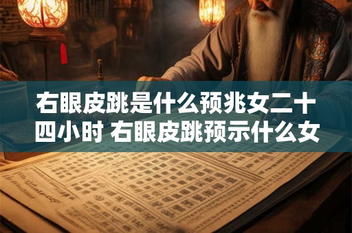 右眼皮跳是什么预兆女二十四小时 右眼皮跳预示什么女性24小时